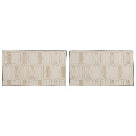 Art Deco Linen & Gold Kissenbezug