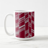 Art Deco Lines - Maroon Kaffeetasse (Links)