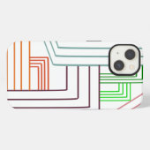 Art Deco Linien iPhone Hülle (Rückseite (Horizontal))
