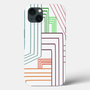 Art Deco Linien iPhone 13 Hülle