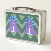 Art Deco Lions lunchbox (Rückseite)