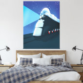 Art Deco Locomotive Leinwanddruck (Insitu (Schlafzimmer))