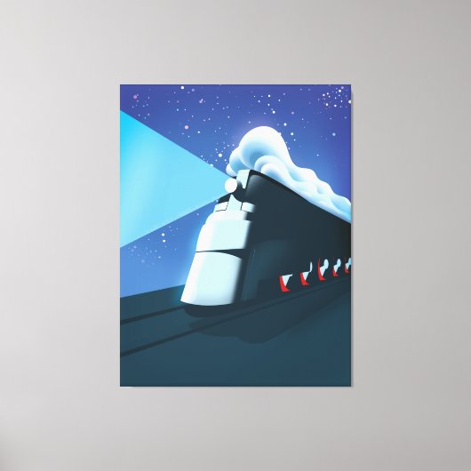 Art Deco Locomotive Leinwanddruck (Vorderseite)