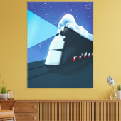 Art Deco Locomotive Leinwanddruck (Insitu (Wohnzimmer))