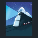 Art Deco Locomotive Poster<br><div class="desc">Art Deco Locomotive schöne Illustrationsdruck.</div>