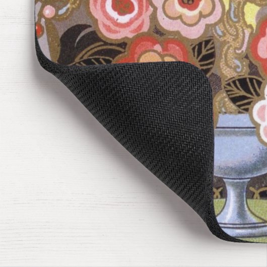 Art Deco l'Odalisque Parfüm Label Mousepad (Ecke)