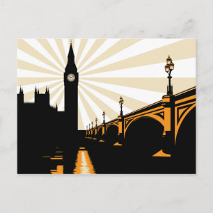 Art Deco London Postcard Postkarte