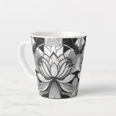 Art Deco Lotus 12oz Tasse (Linke Ecke)