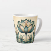 Art Deco Lotus 12oz Tasse (Rechte Ecke)
