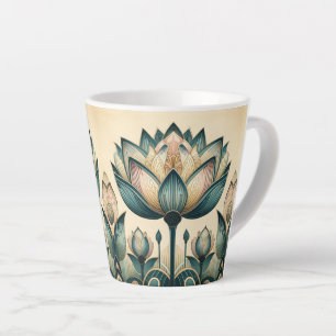 Art Deco Lotus 12oz Tasse