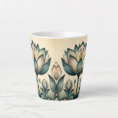 Art Deco Lotus 12oz Tasse (Vorderseite)