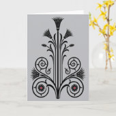 Art Deco Lotus (ägyptisch) Karte (Gelbe Blume)