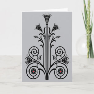 Art Deco Lotus (ägyptisch) Karte
