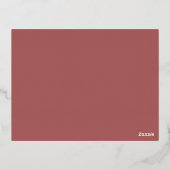 Art Deco Lotus Gold Wedding Details Karte (Rückseite)