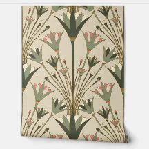 Art Deco Lotus - Jakobsmuschel-Lotus - Braun und R