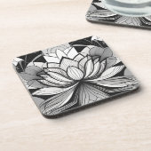 Art Deco Lotus Untersetzer Set (Linke Seite)