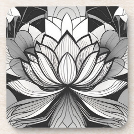 Art Deco Lotus Untersetzer Set