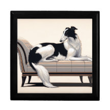 Art Deco Lounges Borzoi Schmuckkasten