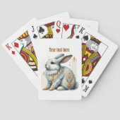 Art Deco lovers customizable bunny Spielkarten (Rückseite)