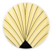 Art Deco Lüfter Design Gelbe Keramik Knock Keramikknauf (Vorderseite)