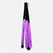 Art Deco Lüfter Design Lila Neck Tie Krawatte (Rückseite)