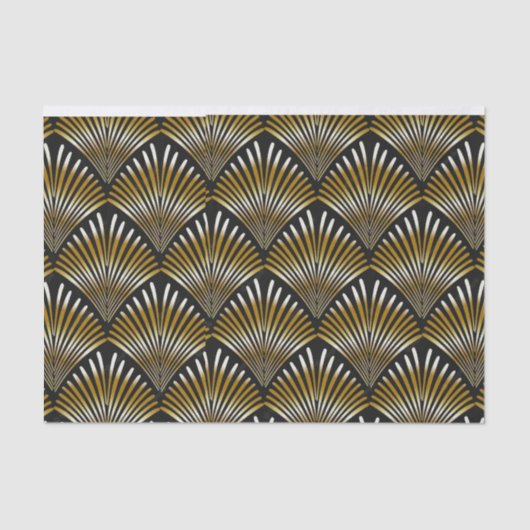 Art Deco Lüfterdesign, Gewebepapier Seidenpapier (Vorderseite)