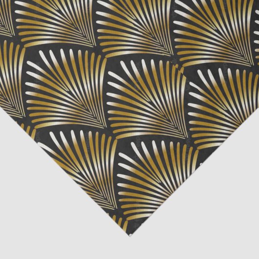 Art Deco Lüfterdesign, Gewebepapier Seidenpapier (Ausschnitt)