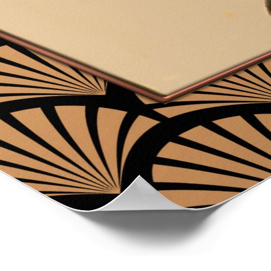 Art Deco Lüfterlampe Poster (Ecke)