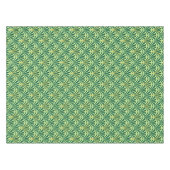 Art-Deco-Lüftermuster - Kiefer- und Minzgrün Tischdecke (Vorderseite (Horizontal))