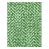 Art-Deco-Lüftermuster - Kiefer- und Minzgrün Tischdecke (Vorderseite)