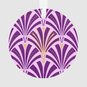 Art-Deco-Lüftermuster - lila und orchid Ornament