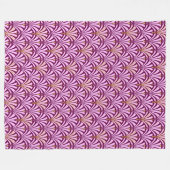 Art-Deco-Lüftermuster - orchid und lila Fleecedecke (Vorderseite (Horizontal))
