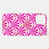 Art-Deco-Lüftermuster - Pfefferminz-Rosa Case-Mate iPhone Hülle (Rückseite (Horizontal))