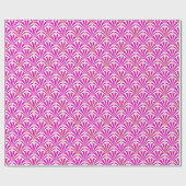 Art-Deco-Lüftermuster - Pfefferminz-Rosa Geschenkpapier (Flach)