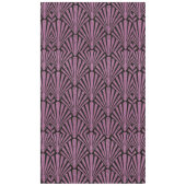 Art-Deco, Lüftermuster, rosa, schwarz, metallisch, Tischdecke (Vorderseite)