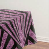 Art-Deco, Lüftermuster, rosa, schwarz, metallisch, Tischdecke (Beispiel)