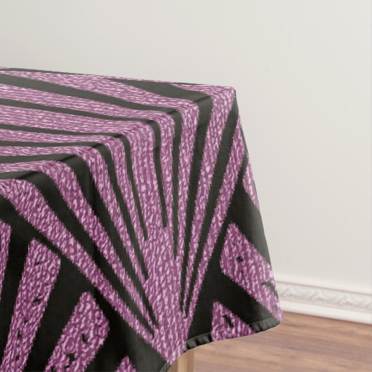 Art-Deco, Lüftermuster, rosa, schwarz, metallisch, Tischdecke (Beispiel)