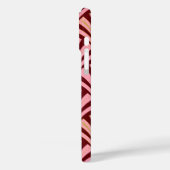 Art-Deco-Lüftermuster - Rosa und Maron Case-Mate iPhone Hülle (Rückseite / Links)