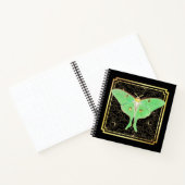 Art Deco Luna Moth Notizblock (Innenseite)