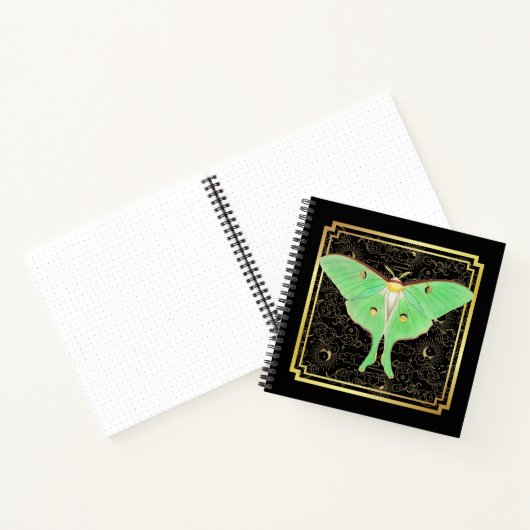 Art Deco Luna Moth Notizblock (Innenseite)