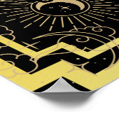 Art Deco Luna Moth Poster (Ecke)