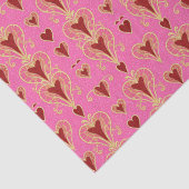 Art Deco Luxe Herz Tissue Paper Seidenpapier (Detail)