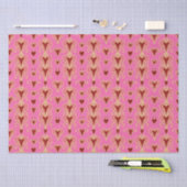 Art Deco Luxe Herz Tissue Paper Seidenpapier (Handwerk)