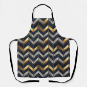 "Art Deco Luxus Design: Gold, Silver & Blue Schürze (Vorderseite)