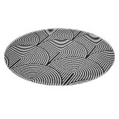 Art Déco, Luxus Schwarz-weiß. Schneidebrett (Ecke)