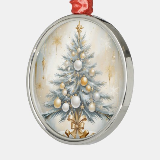 Art Deco Luxus Weihnachten Ornament Aus Metall (Links)