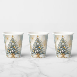 Art Deco Luxus Weihnachten Pappbecher