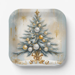 Art Deco Luxus Weihnachten Pappteller