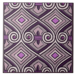Art Deco macht Persia #8 (Keramik Tile) Fliese
