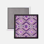Art Deco macht Persia (helle Purples) Magnet (Vorderseite/Rückseite)